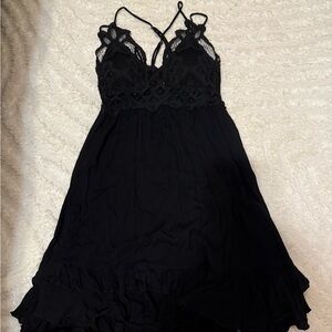 Elegant Black Lace Dress